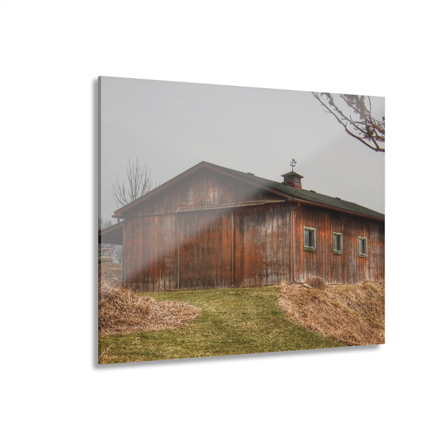 U R There Photography Blood Road Rusted Rustic Farmhouse Acrylic Wall Print