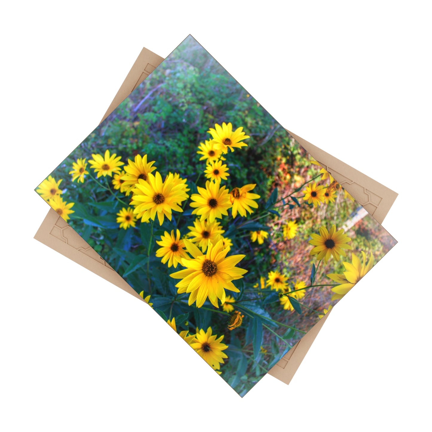 U R There Photography Bursts of Gold Rustic Farmhouse Decorative Ceramic Tile