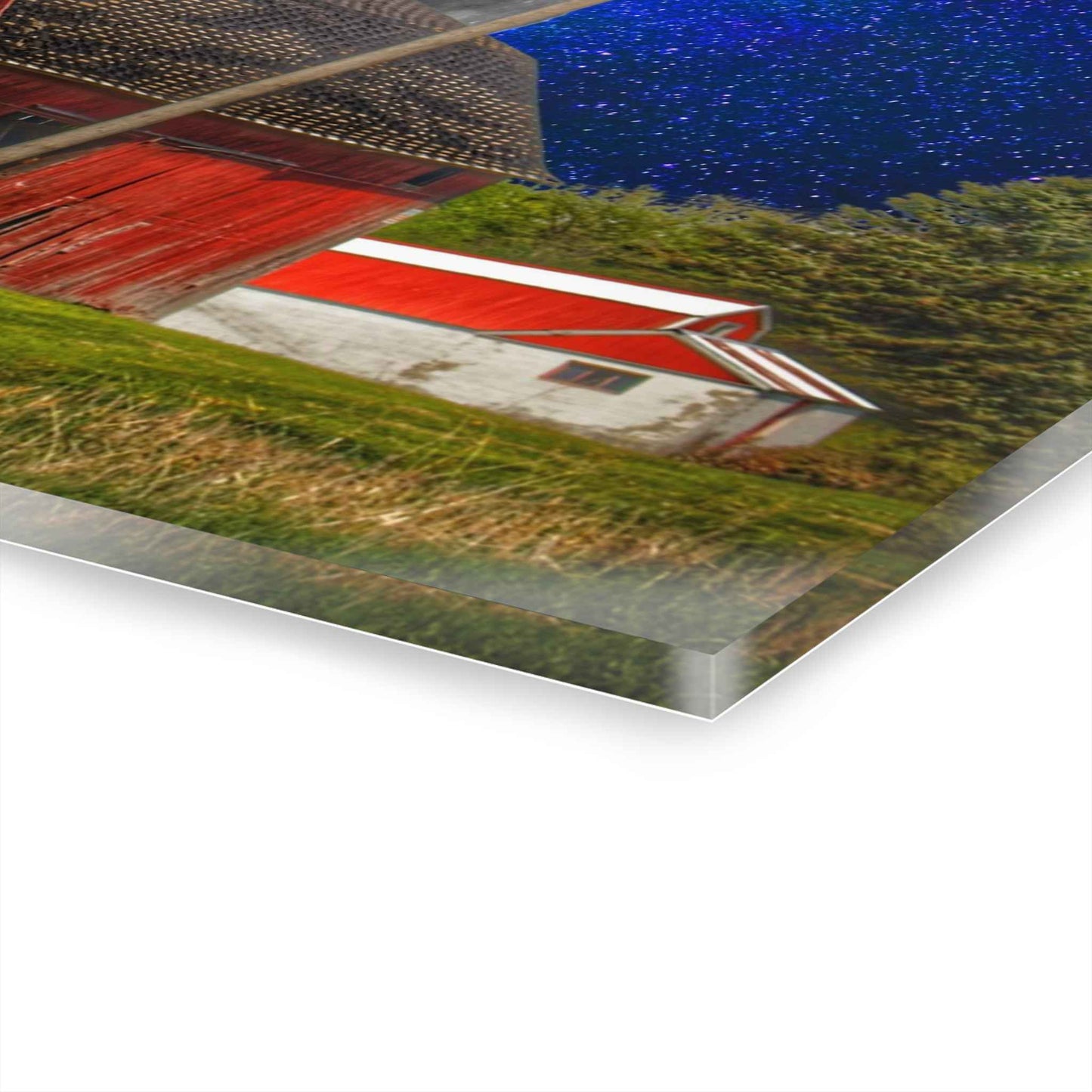 U R There Photography Moon over Hollenbeck Rustic Farmhouse Acrylic Wall Print