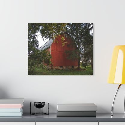 Barn Boutique Modern Farmhouse Acrylic Wall Print| Hough Road Late Summer Red I