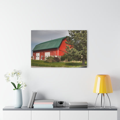 U R There Photography McAlpine Hidden Red Rustic Farmhouse Acrylic Wall Print