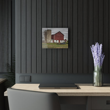 Fostoria Red I Rustic Farmhouse Acrylic Wall Print