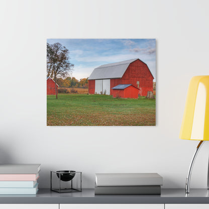 U R There Photography Ruth Reds Rustic Farmhouse Acrylic Wall Print