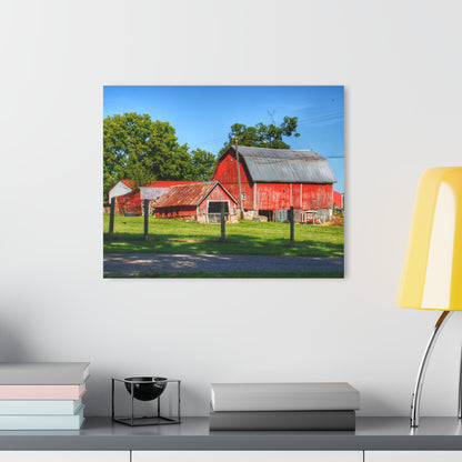 U R There Photography Frances Road Reds I Rustic Farmhouse Acrylic Wall Print