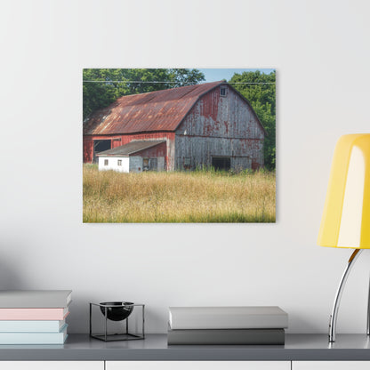 U R There Photography Scott Road Red Rustic Farmhouse Acrylic Wall Print