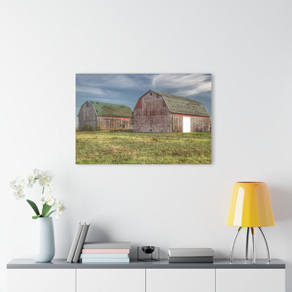 U R There Photography Vassar Twin Reds Rustic Farmhouse Acrylic Wall Print
