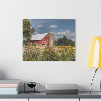 U R There Photography Nettney Road Red Rustic Farmhouse Acrylic Wall Print