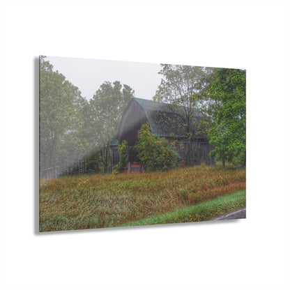 U R There Photography Metamora Road Grey Rustic Farmhouse Acrylic Wall Print