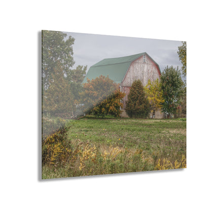 U R There Photography Elmwood Road Red II Rustic Farmhouse Acrylic Wall Print