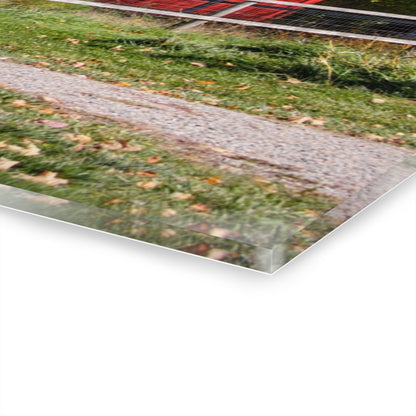 U R There Photography Hough Road Red II Rustic Farmhouse Acrylic Wall Print