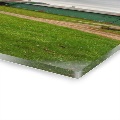 U R There Photography Hough Road Green Quonset IV Rustic Farmhouse Acrylic Wall Print