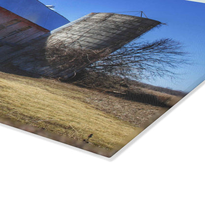 U R There Photography North Irish Red I Rustic Farmhouse Tempered-Glass Cutting Board