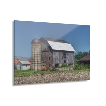 U R There Photography Millington Road Grey Rustic Farmhouse Acrylic Wall Print