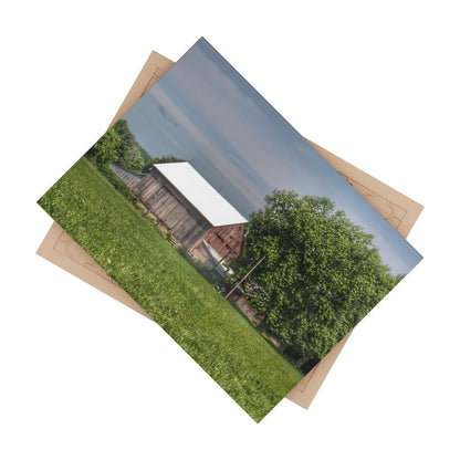 U R There Photography Castle Road Cow Barn III Rustic Farmhouse Decorative Ceramic Tile