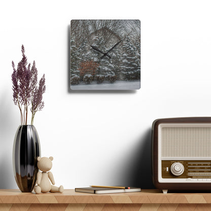 U R There Photography Hidden in Oxford I Rustic Farmhouse Acrylic Analog Wall Clock