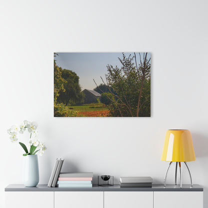 U R There Photography Clifford Hidden Grey Rustic Farmhouse Acrylic Wall Print