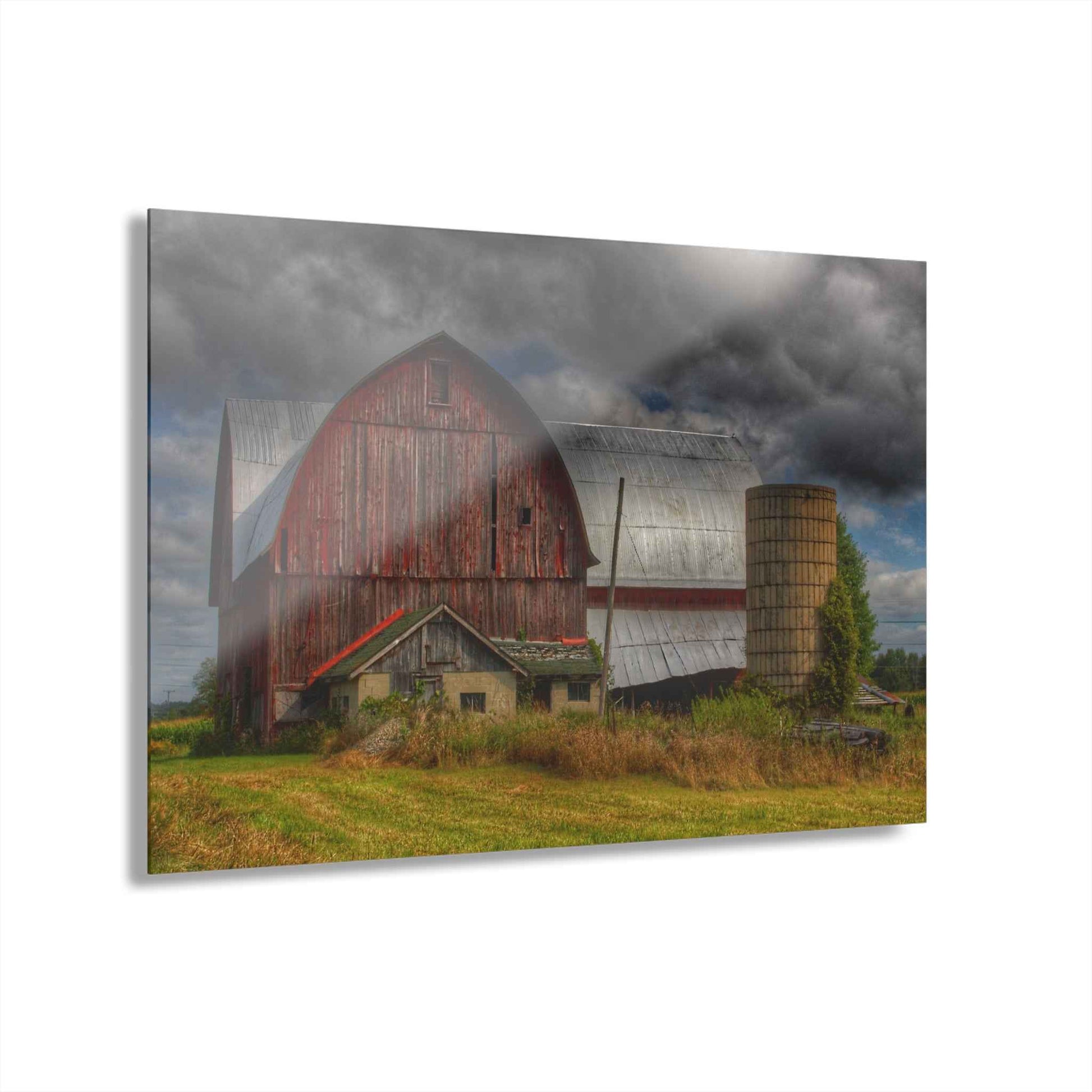 U R There Photography Valentine Road Red I Rustic Farmhouse Acrylic Wall Print