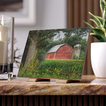 U R There Photography Mayville Lapeer Road Red Rustic Farmhouse Decorative Ceramic Tile