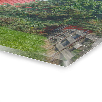 U R There Photography Modern Red I Rustic Farmhouse Acrylic Wall Print