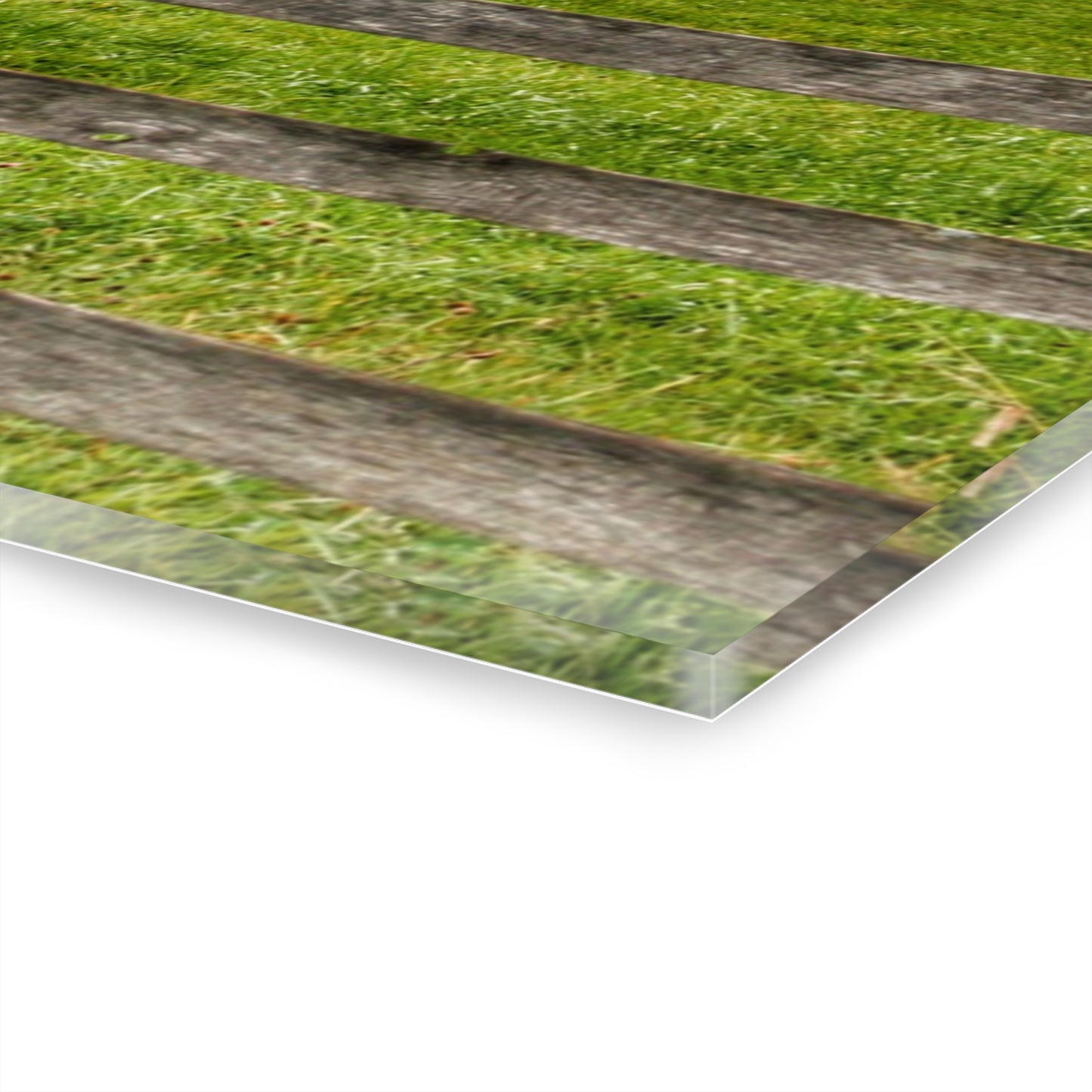 U R There Photography Hill Road Hillside White Rustic Farmhouse Acrylic Wall Print