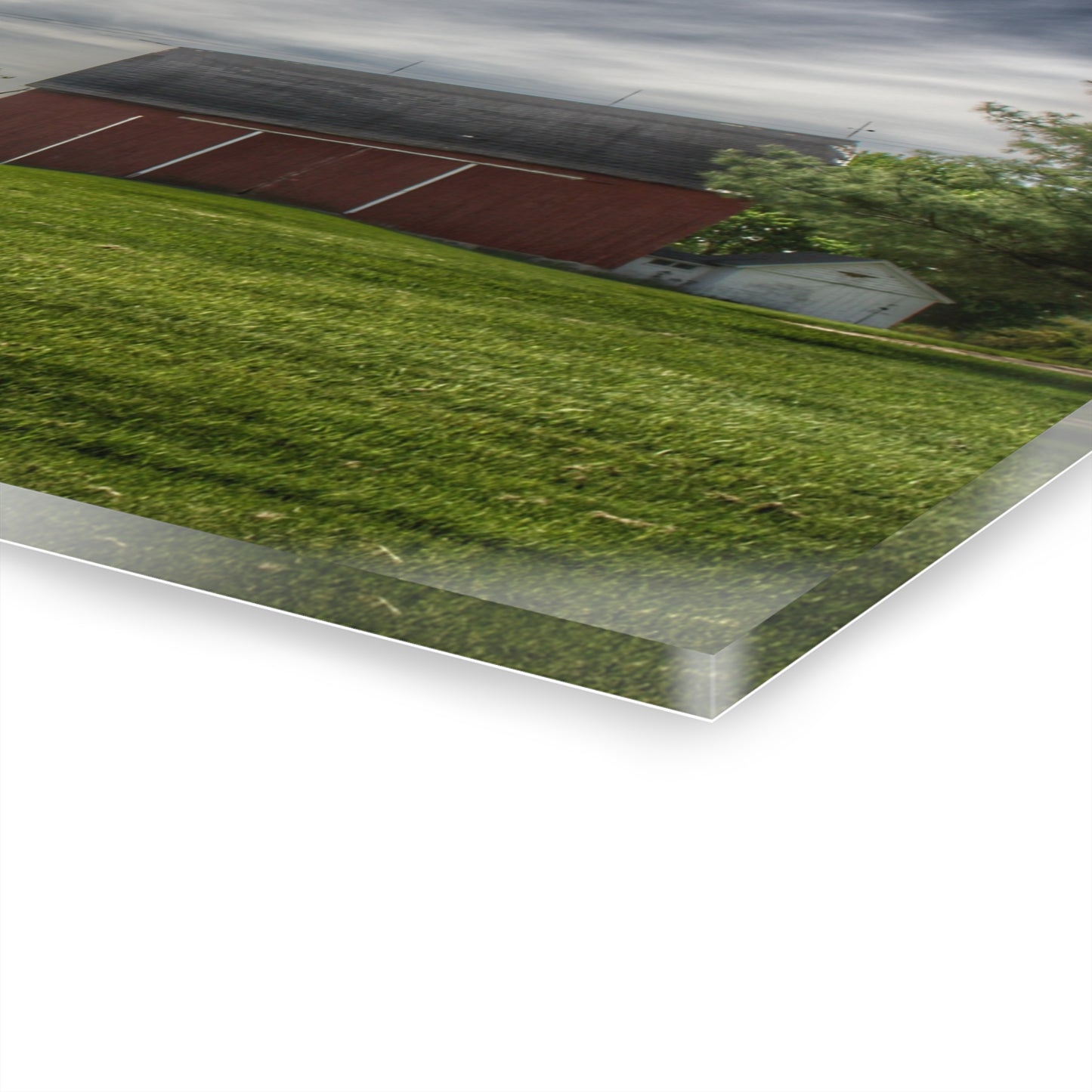 U R There Photography Kings Mill Red I Rustic Farmhouse Acrylic Wall Print