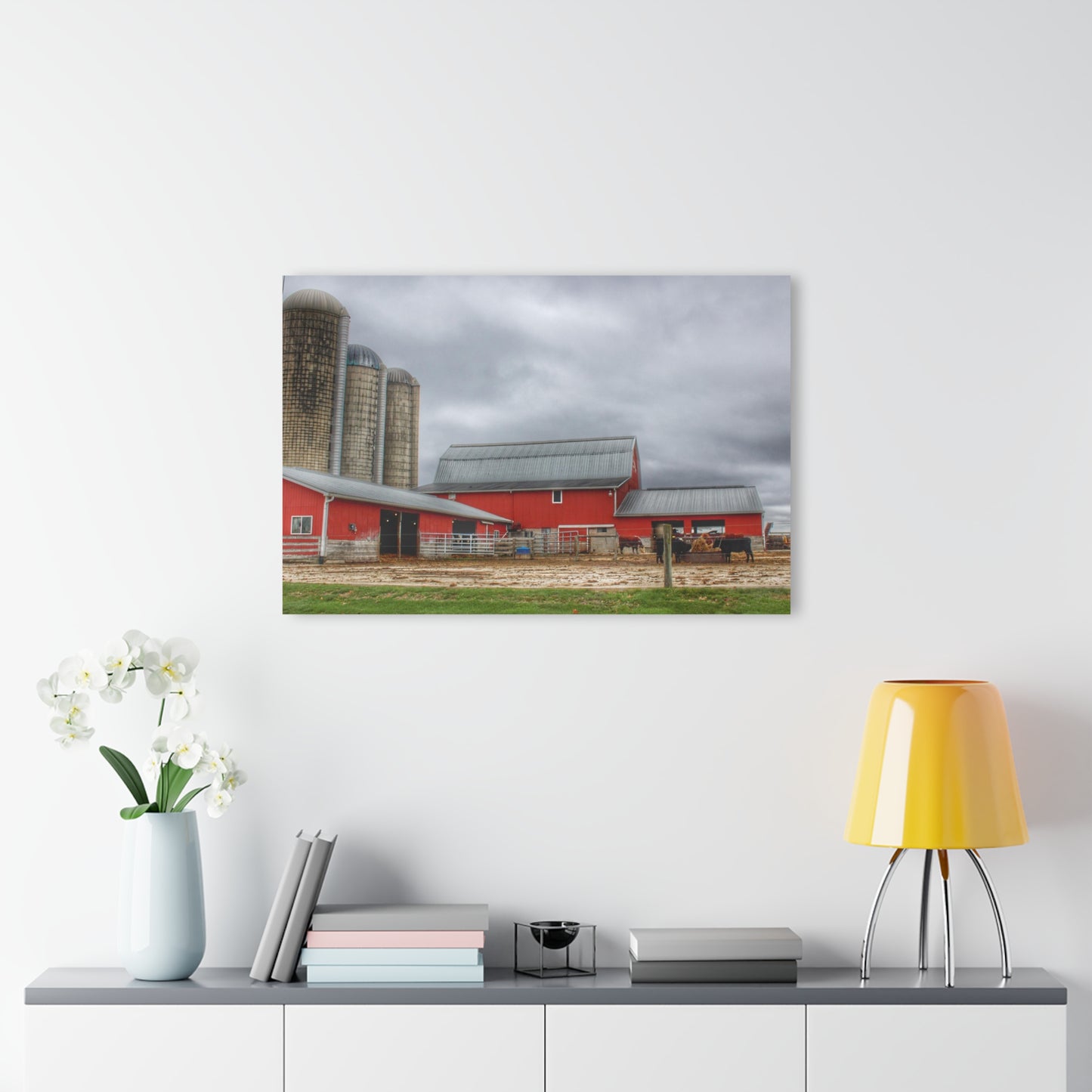 U R There Photography Daley Road Cow Barn Rustic Farmhouse Acrylic Wall Print