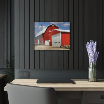 U R There Photography Darbee Red Rustic Farmhouse Acrylic Wall Print