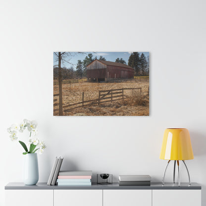 U R There Photography Hough Road Rural Red Rustic Farmhouse Acrylic Wall Print