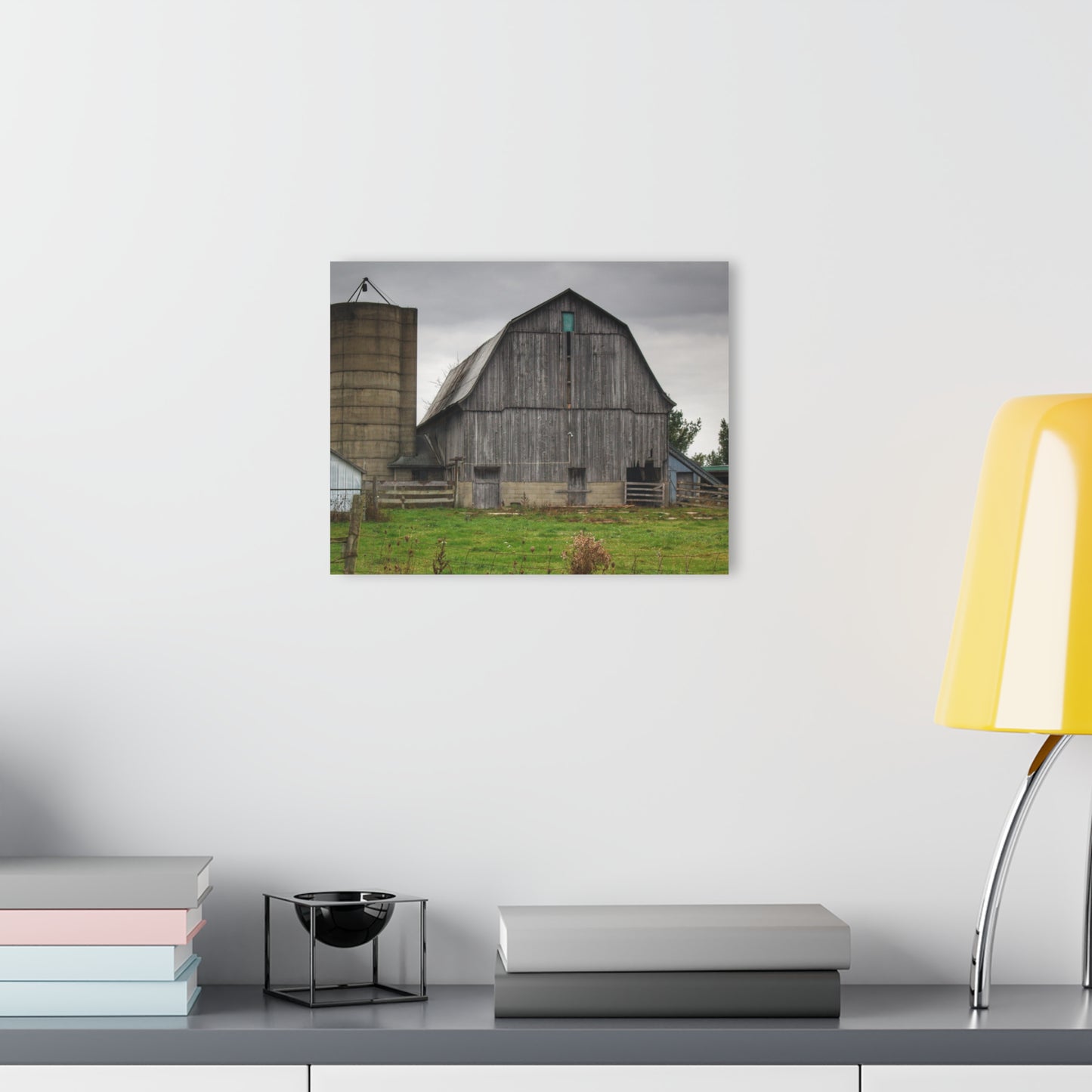 U R There Photography Eddy Road Grey II Rustic Farmhouse Acrylic Wall Print