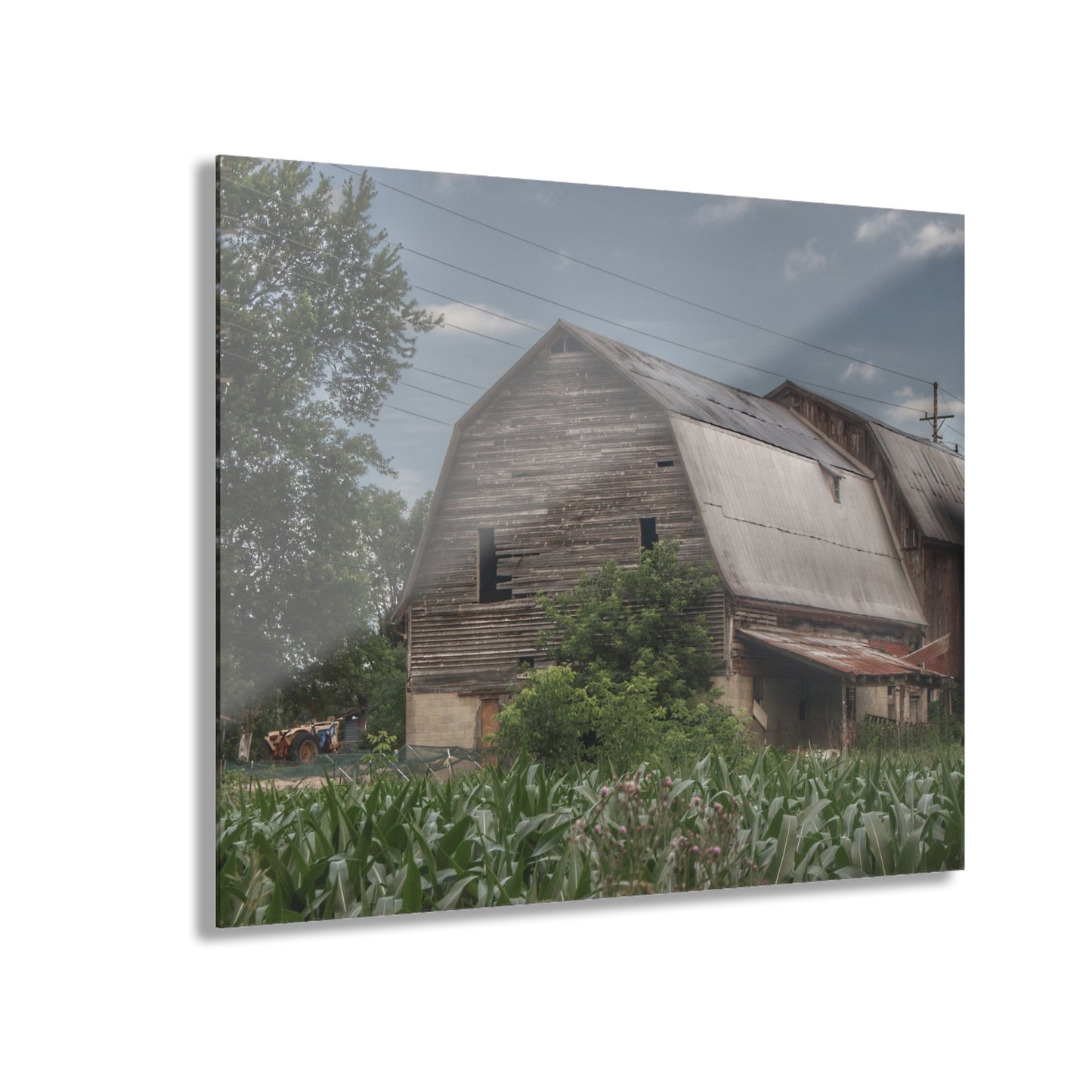U R There Photography Murphy Lake Road Grey lI Rustic Farmhouse Acrylic Wall Print