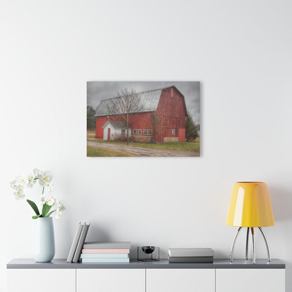 U R There Photography Bray Road Red II Rustic Farmhouse Acrylic Wall Print