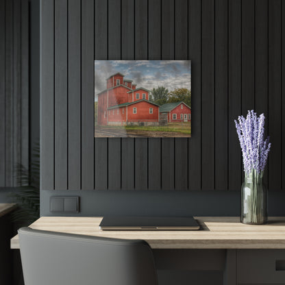 U R There Photography Aside the Tracks in Clifford Rustic Farmhouse Acrylic Wall Print
