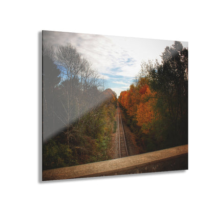 U R There Photography Above the Tracks in Vassar Rustic Farmhouse Acrylic Wall Print