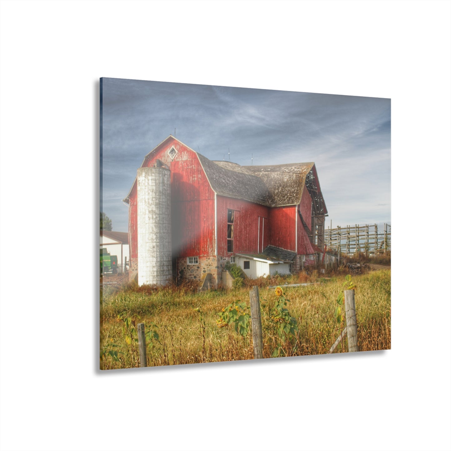 U R There Photography Hurds Corner Red I Rustic Farmhouse Acrylic Wall Print