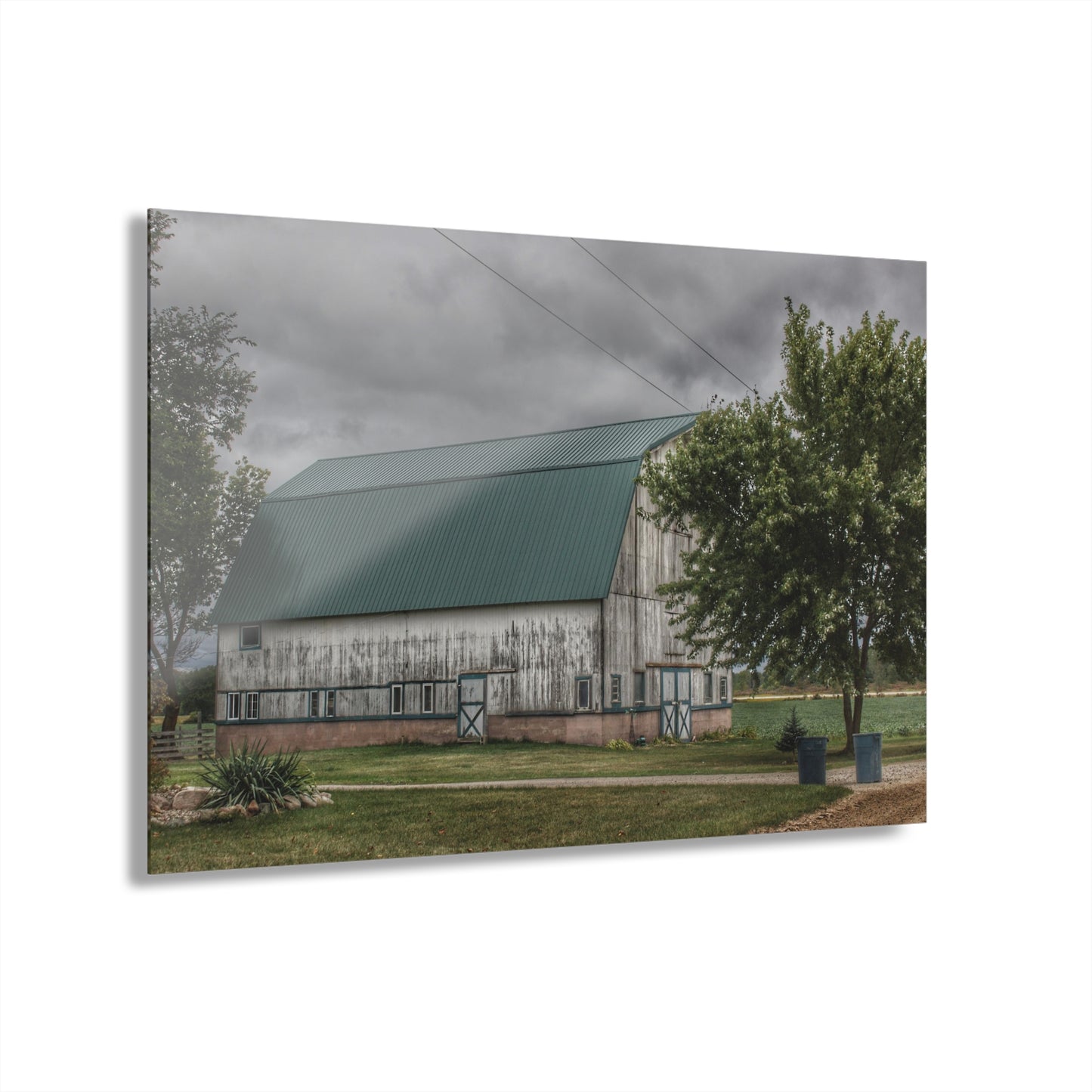 U R There Photography Bristol Road White II Rustic Farmhouse Acrylic Wall Print
