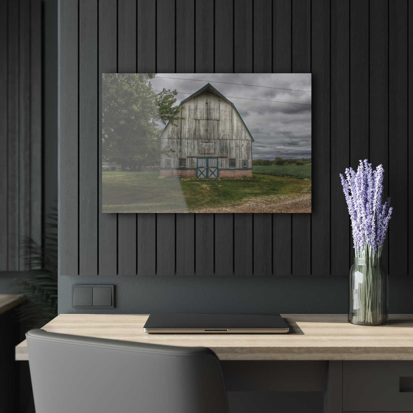 U R There Photography Bristol Road White I Rustic Farmhouse Acrylic Wall Print