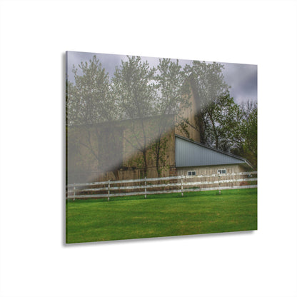 U R There Photography Grange Hall Road Whitewash Grey Rustic Farmhouse Acrylic Wall Print