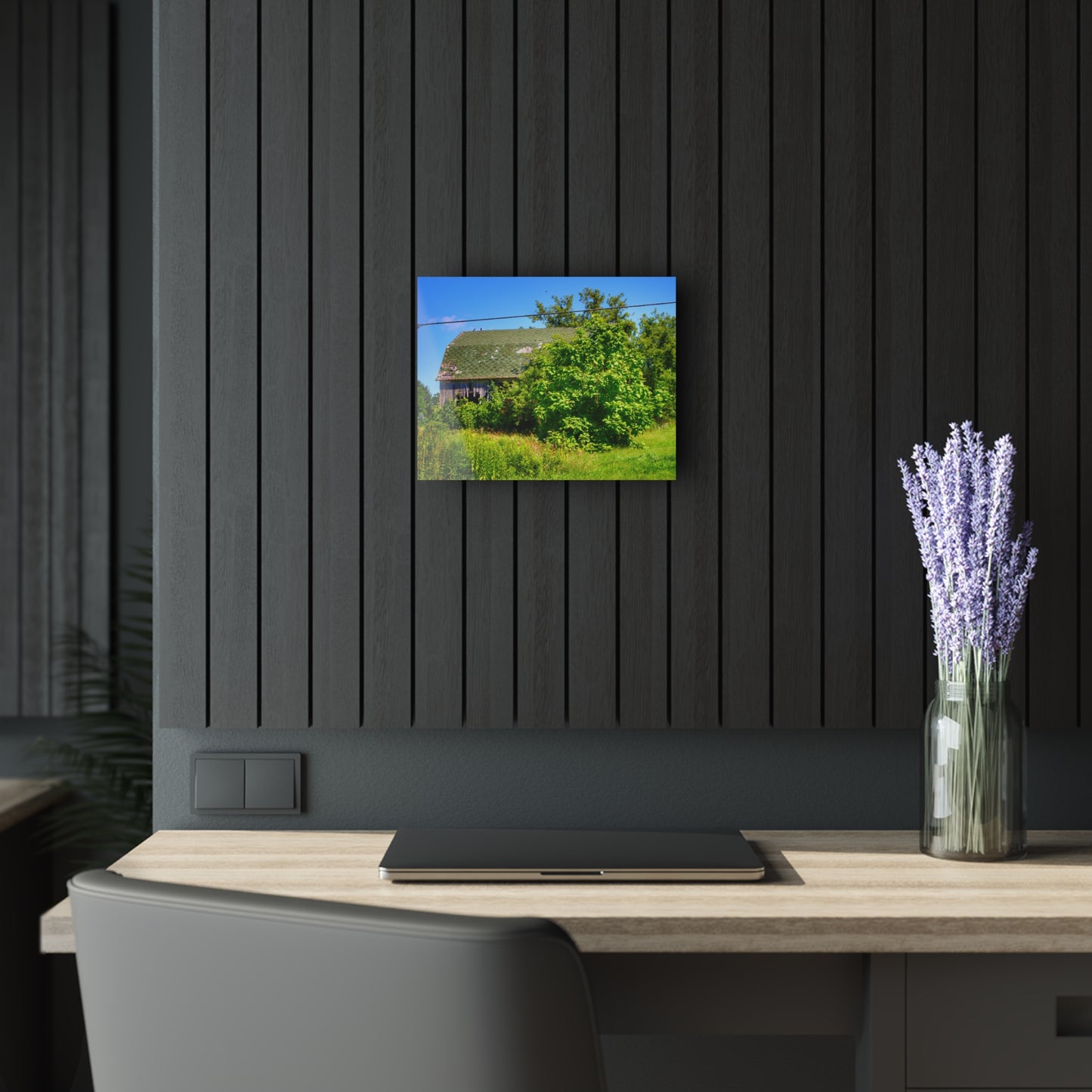 U R There Photography Hidden Grey of Hunters Creek Rustic Farmhouse Acrylic Wall Print