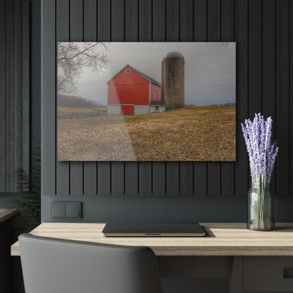 U R There Photography Brocker Road Red II Rustic Farmhouse Acrylic Wall Print