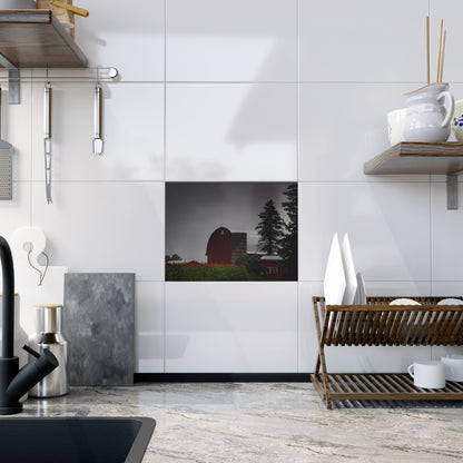 U R There Photography Beyond the Fog on Haines Rustic Farmhouse Decorative Ceramic Tile