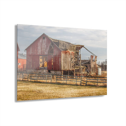 U R There Photography Irish Road Old Red Rustic Farmhouse Acrylic Wall Print