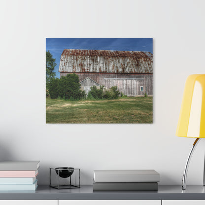 U R There Photography Barkley Road Red in Summer I Rustic Farmhouse Acrylic Wall Print