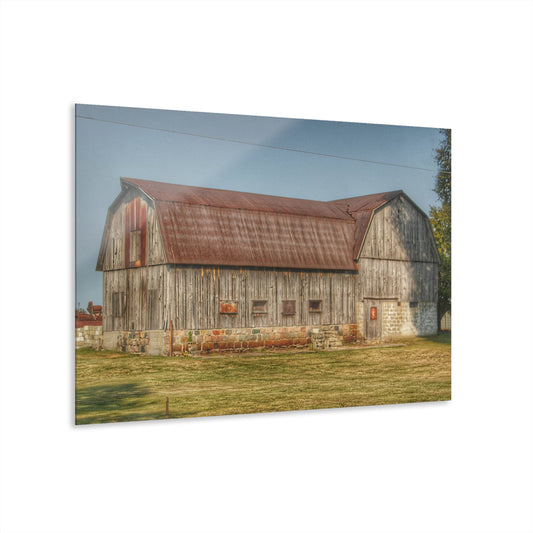 U R There Photography Irish Road Grey Rustic Farmhouse Acrylic Wall Print