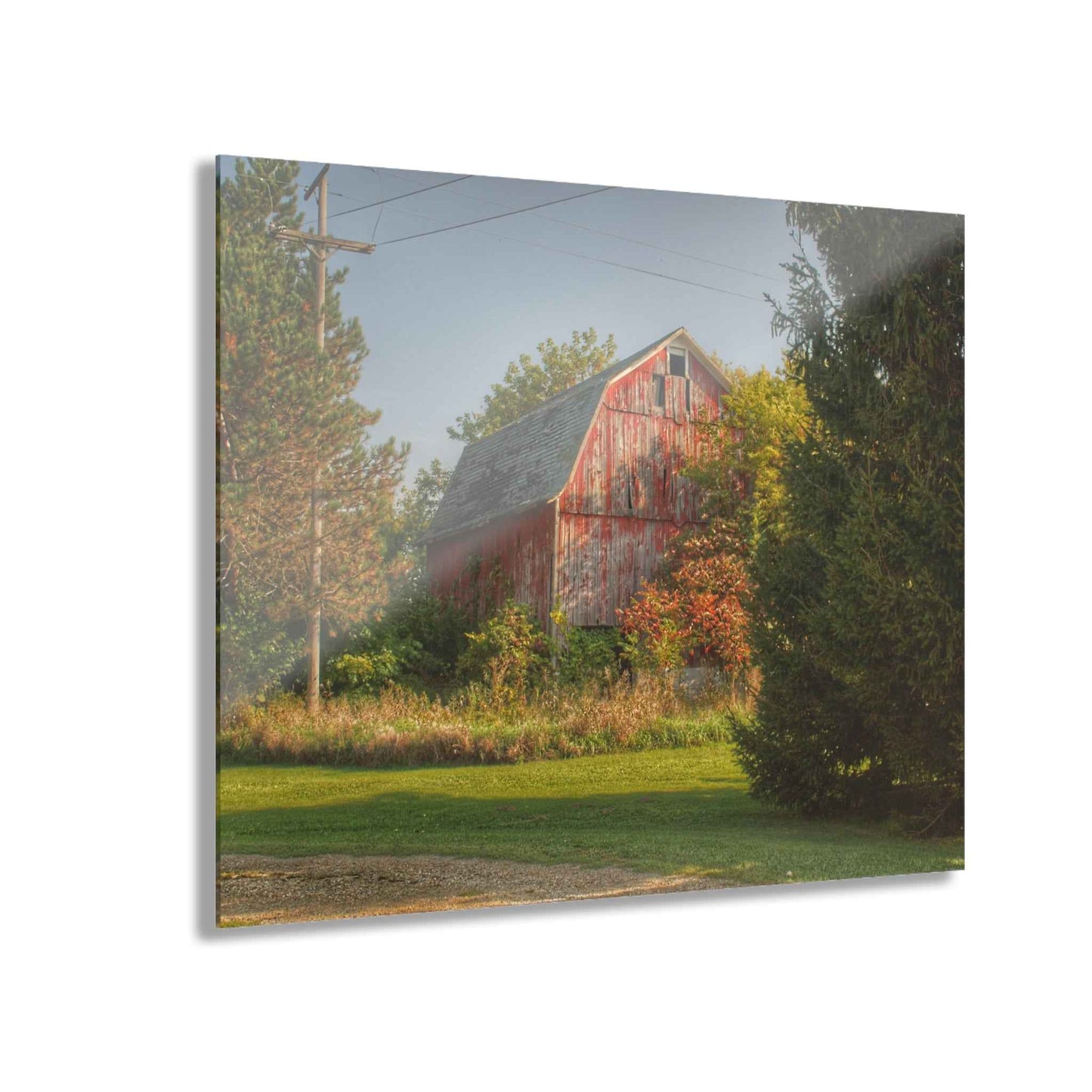 U R There Photography Belle River Red I Rustic Farmhouse Acrylic Wall Print