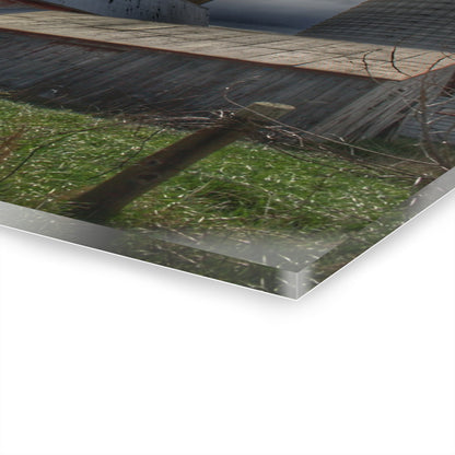 U R There Photography Sandusky Grey II Rustic Farmhouse Acrylic Wall Print