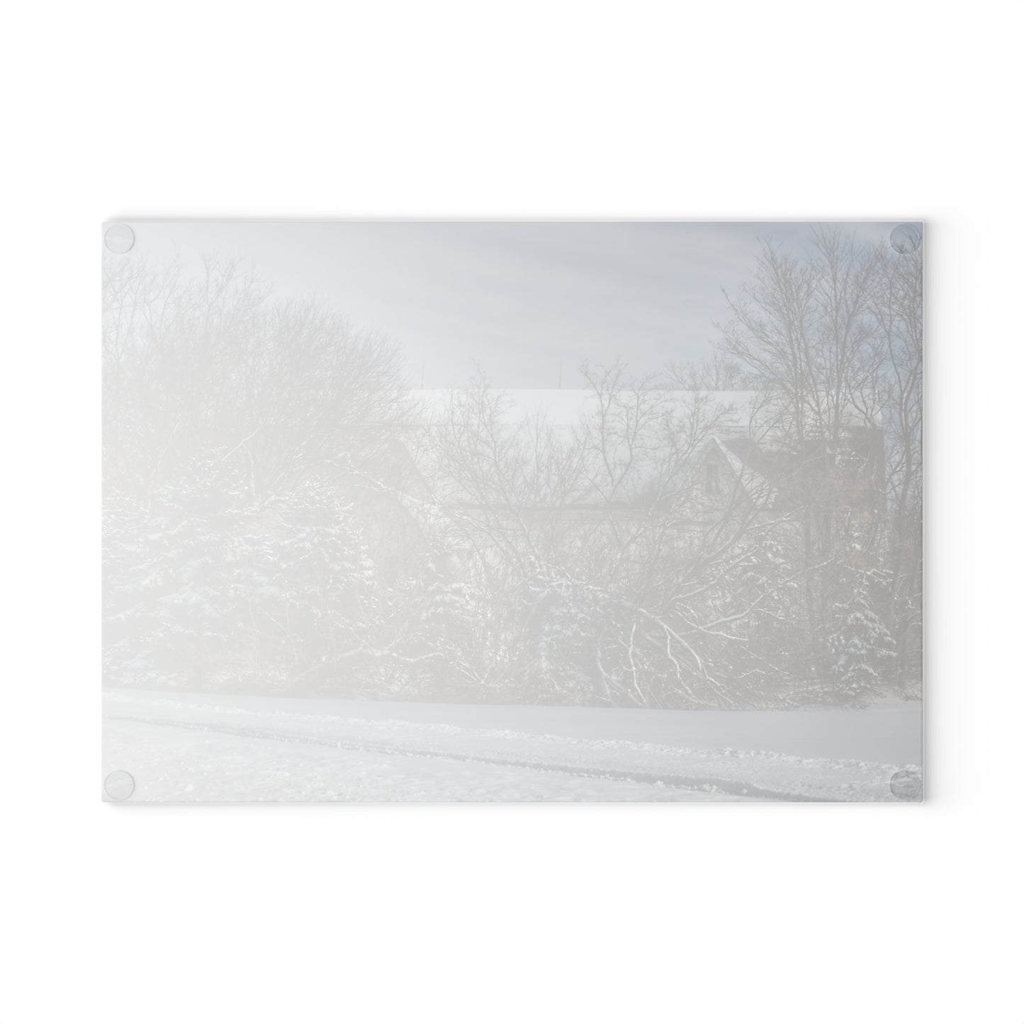 U R There Photography Hidden in Oxford II Rustic Farmhouse Tempered-Glass Cutting Board