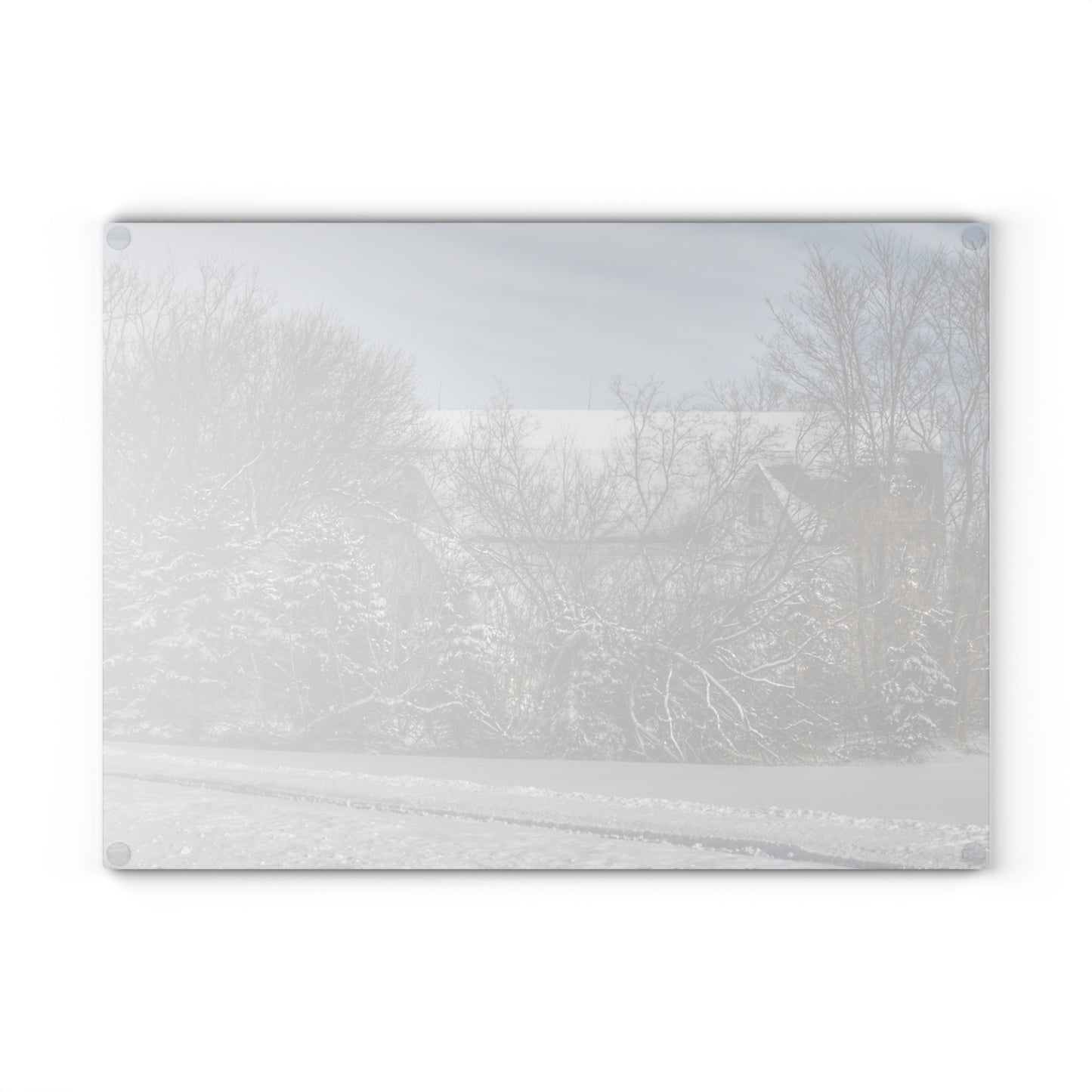 U R There Photography Hidden in Oxford II Rustic Farmhouse Tempered-Glass Cutting Board