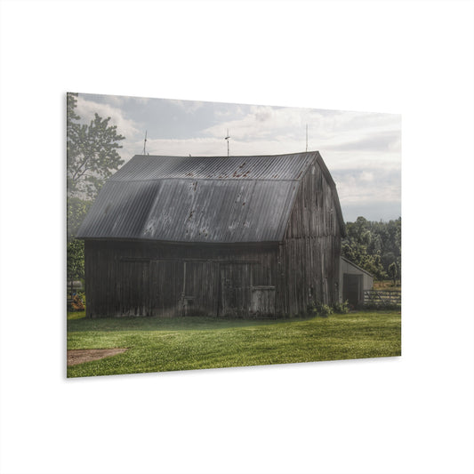 U R There Photography Rich Road Grey Rustic Farmhouse Acrylic Wall Print