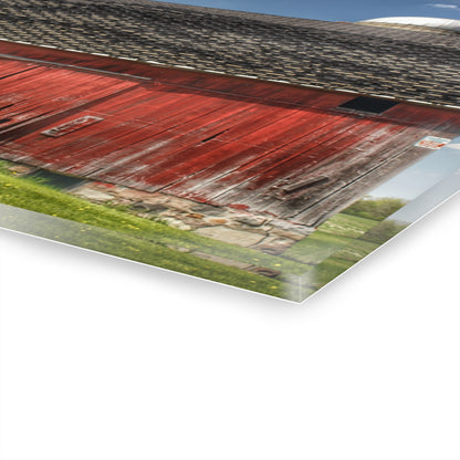 U R There Photography Hollenbeck Road Red III Rustic Farmhouse Acrylic Wall Print