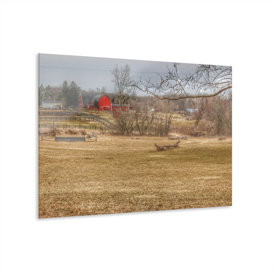 U R There Photography Beyond the Trees on Rock Valley Road Rustic Farmhouse Acrylic Wall Print